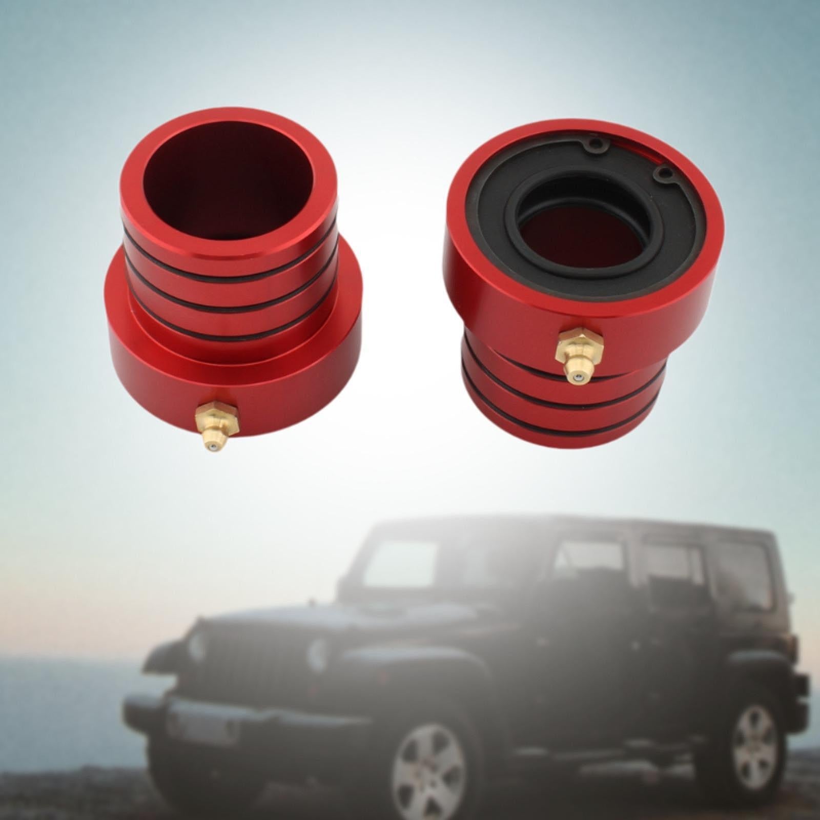 Front Axle Tube Seal Kit for Jeep Cherokee XJ 84-01 Wrangler Tjl 04-06 Red