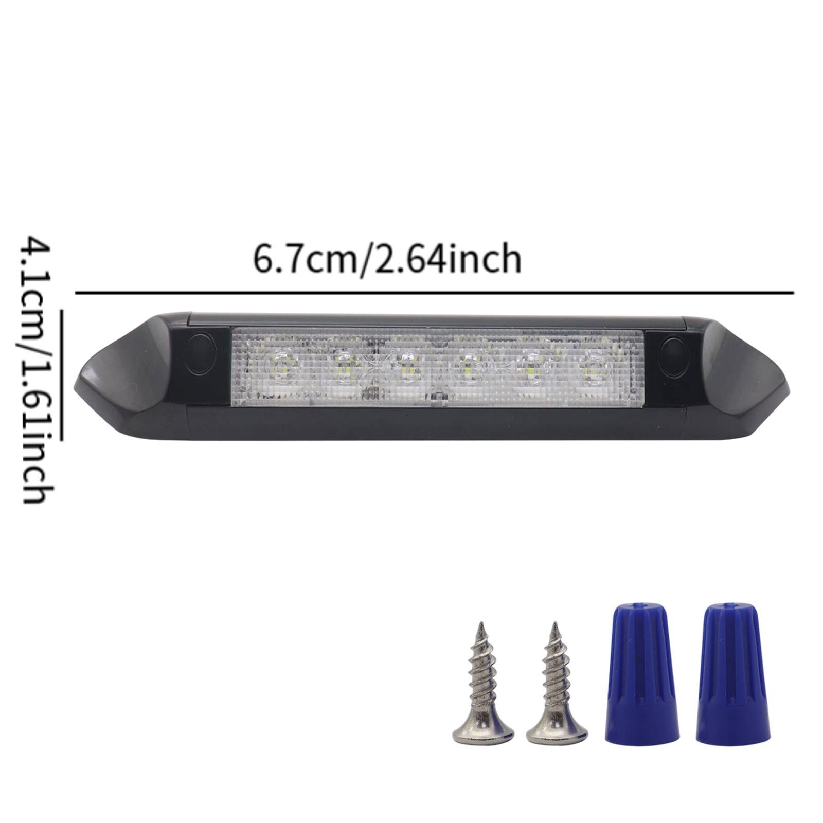 RV Exterior Light Professional High Performance 2200 Lumens Lighting Fixture Black
