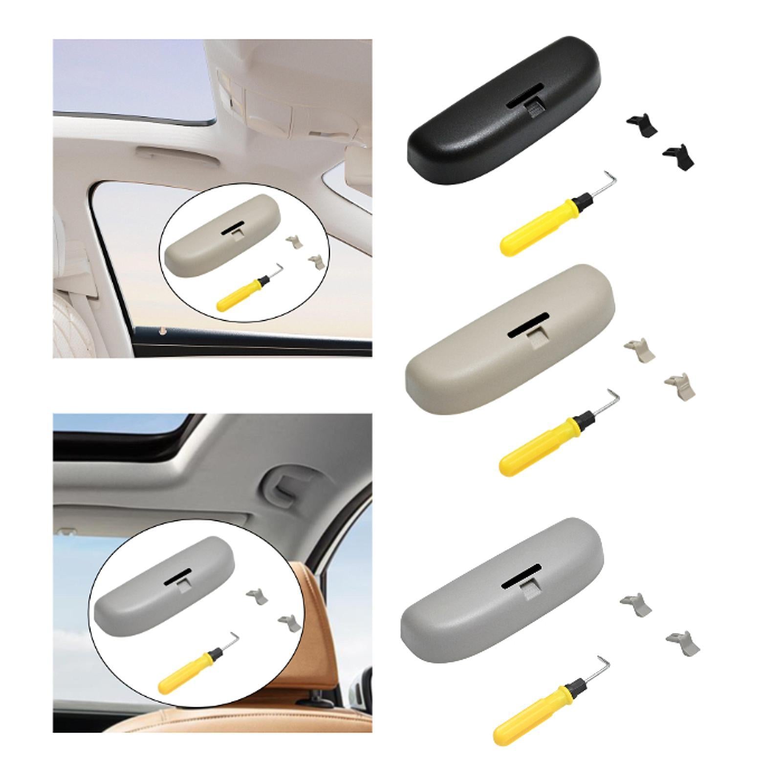 Car Sunglasses Holder Eyewear Protective Sunglasses Case for Audi A3 8V Black