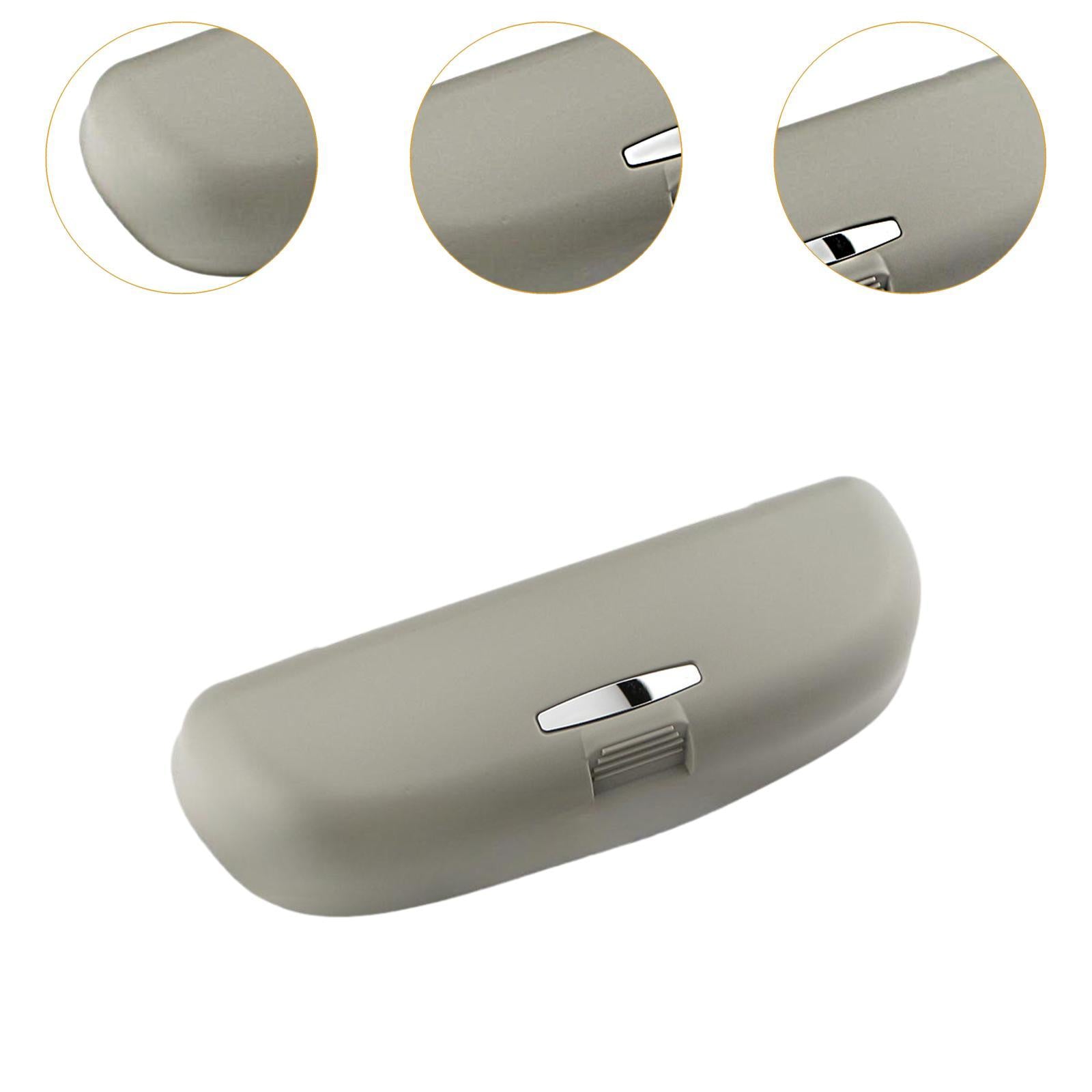 Car Glasses Case Premium Replacing Easy to Install Storage Box for Audi Gray