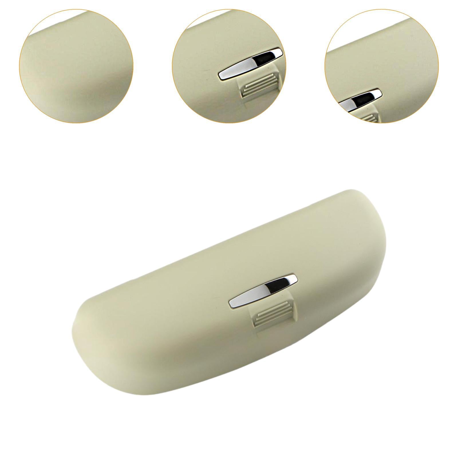 Car Glasses Case Premium Replacing Easy to Install Storage Box for Audi Beige