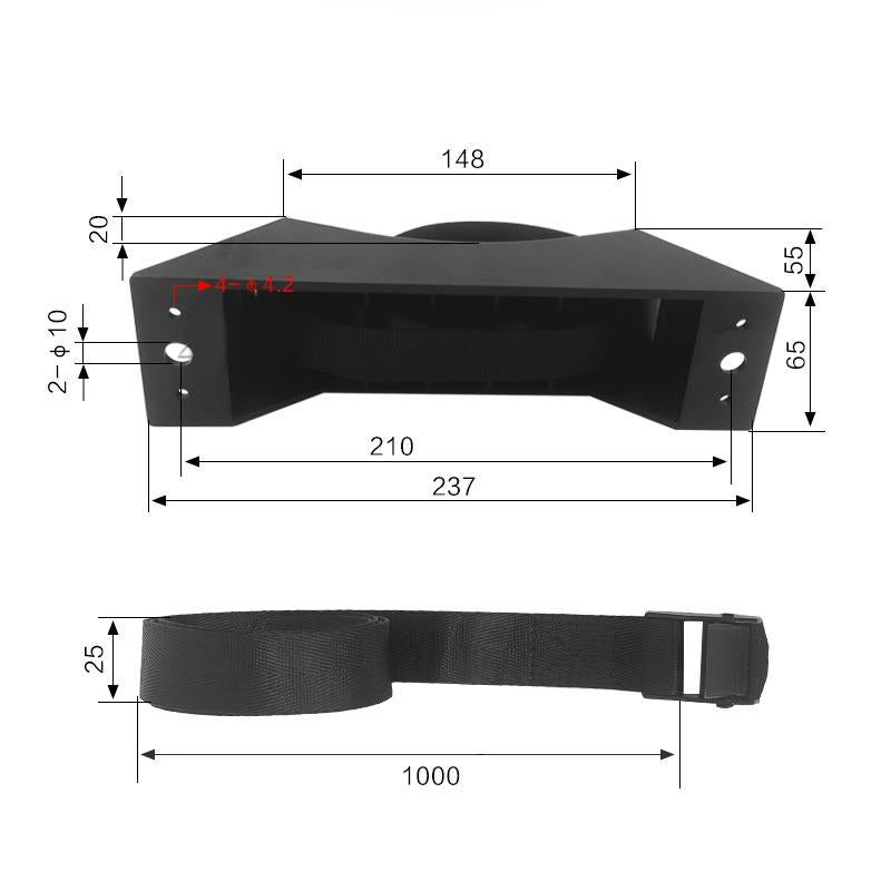Gas Cylinder Bracket Practical Premium Accessories Replacement Wall Mounting Black