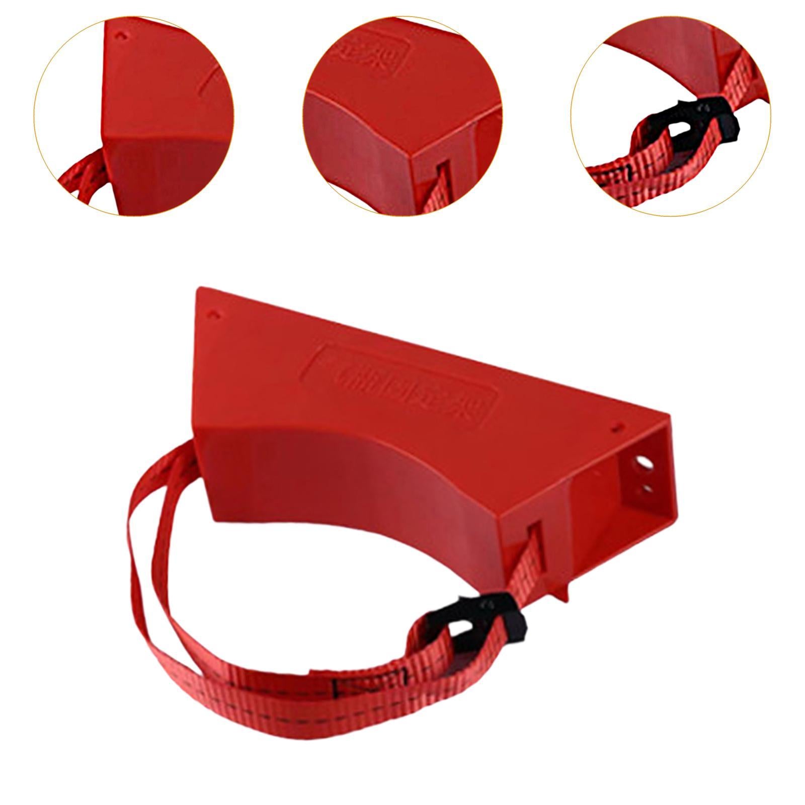 Gas Cylinder Bracket with Strong Strap Replace Accessory Portable Wall Mount Red
