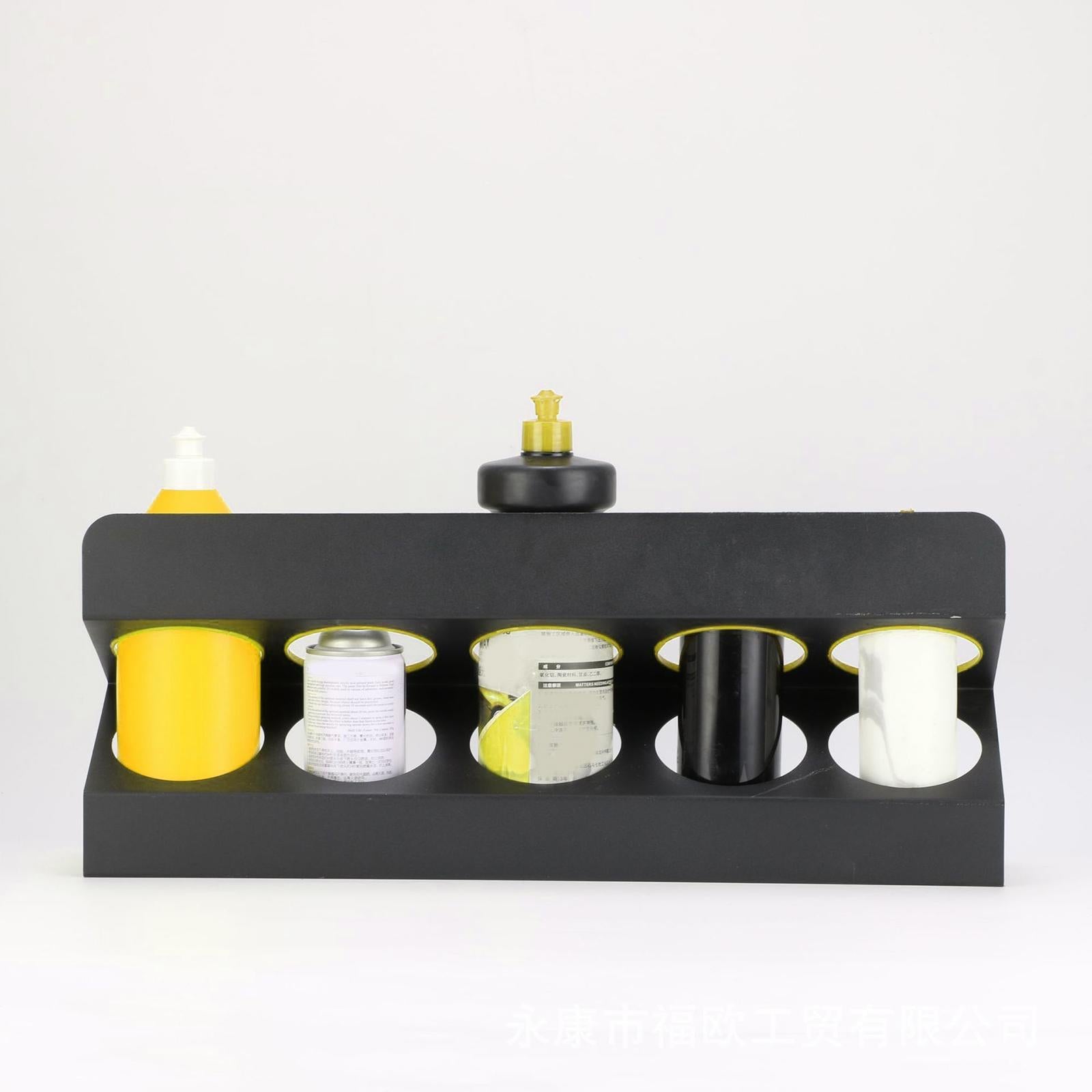 Spray Bottle Storage Rack Wall Mount Metal Accessory Practical Bottle Hanger