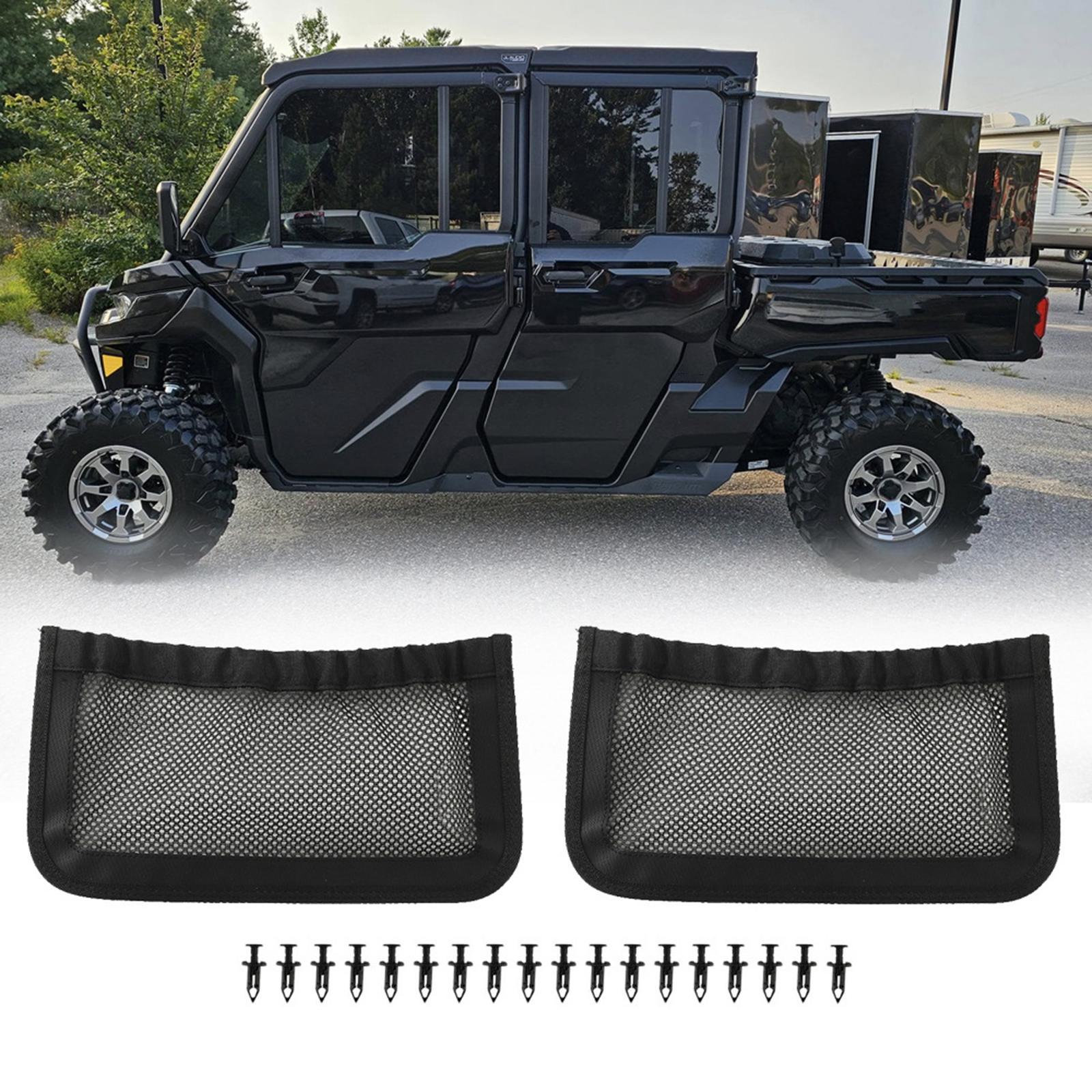 2Pcs 715003019 Sturdy Backrest Rear Storage Net for Can AM Defender Max
