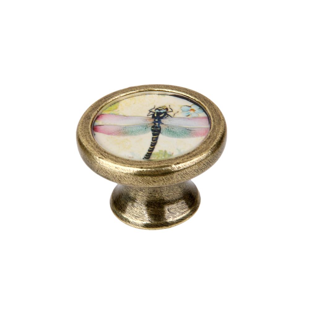 2 Pieces Pastoral Style Cabinet Door Drawer Bin Handles Pull Knobs Hardware