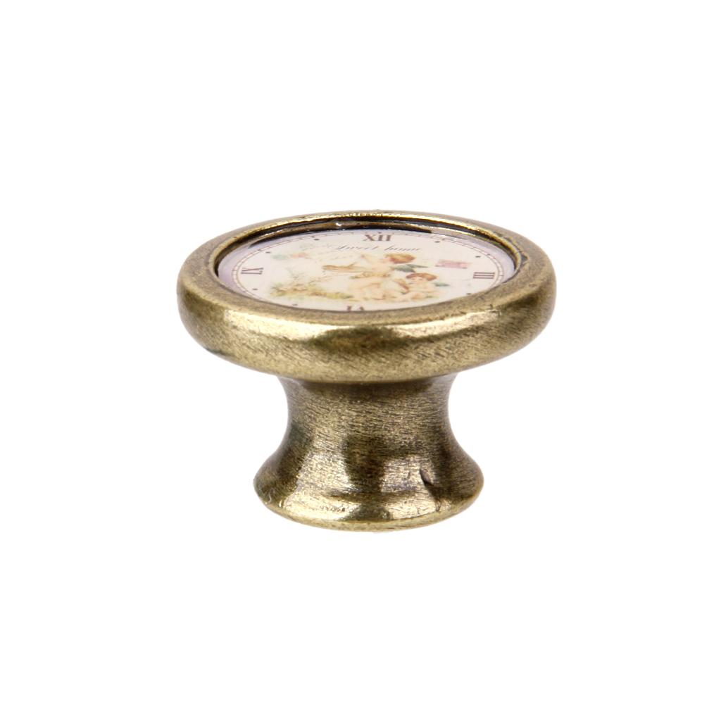 2 Pieces Girl Print Cabinet Door Drawer Handle Pull Knobs Furniture Hardware