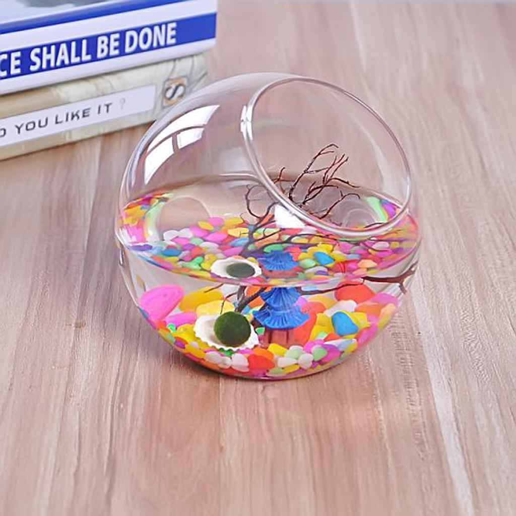 Clear Glass Vase Fishbowl Planter Terrarium Container Hydroponic Decor 15cm