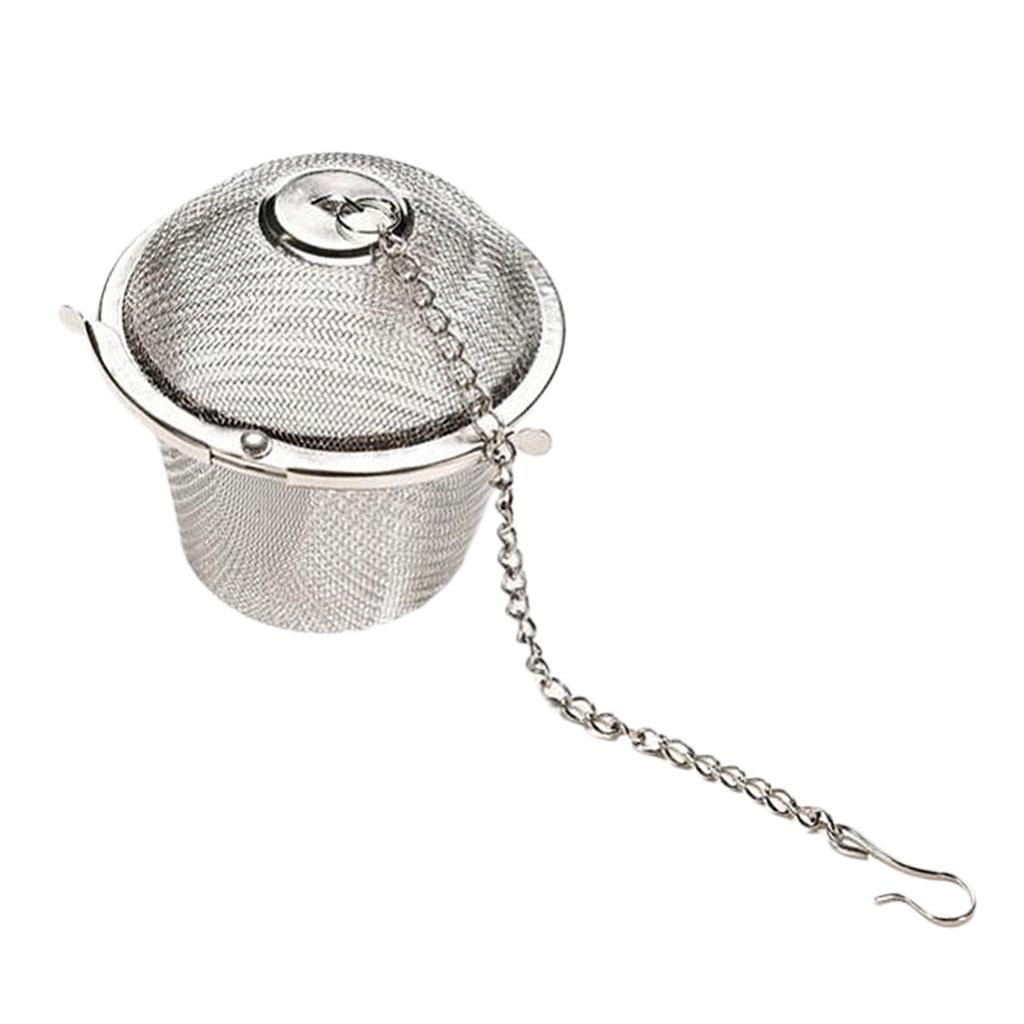 4pcs Stainless Steel Ball Tea Strainer Infuser Mesh Filter Leaf 8.5,11cm