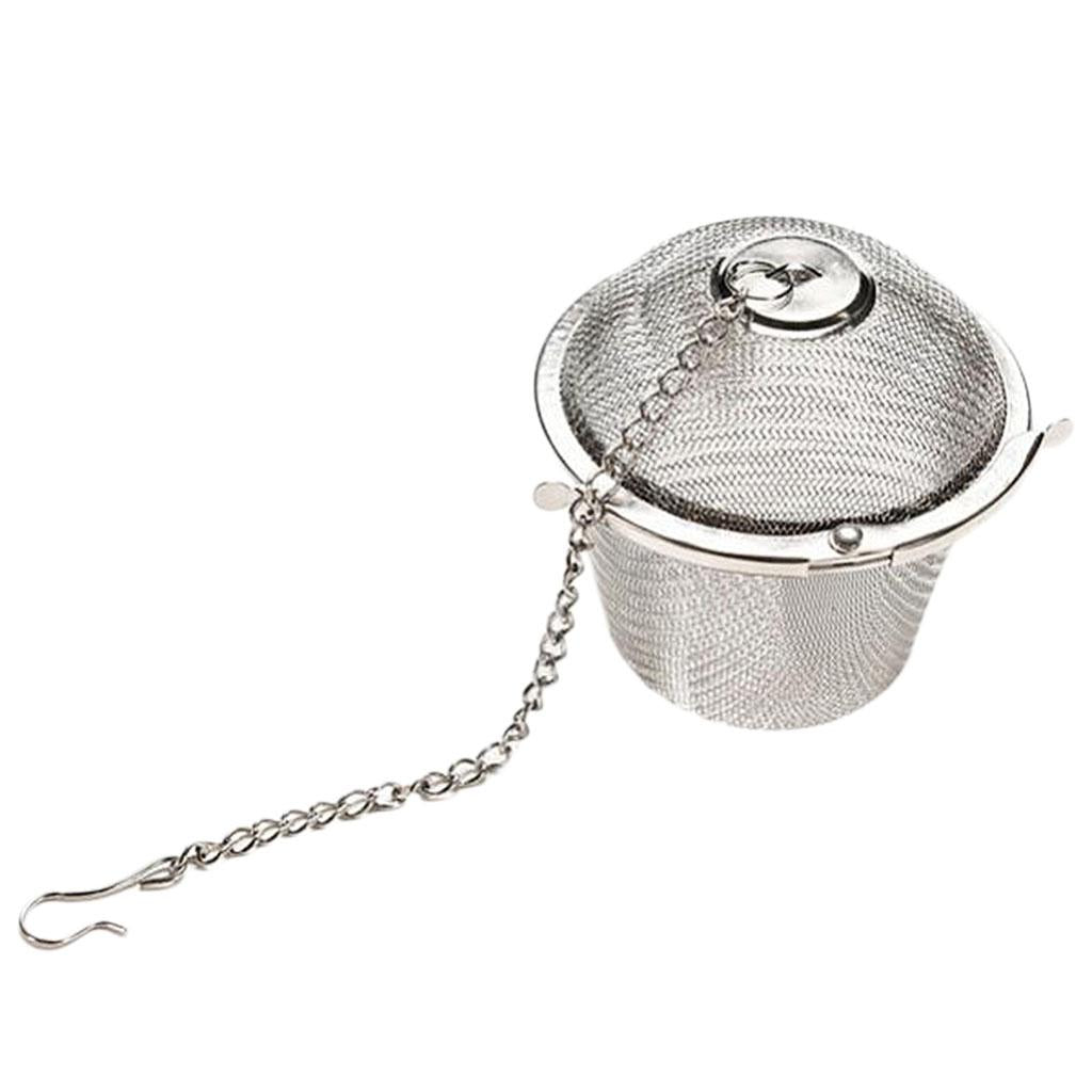 4pcs Stainless Steel Ball Tea Strainer Infuser Mesh Filter Leaf 8.5,11cm