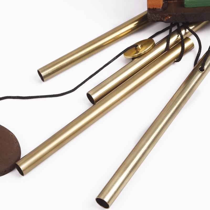 Windmill Amazing Fengshui Lucky Wind Chime Church Bell Hanging Decor 4 Tubes