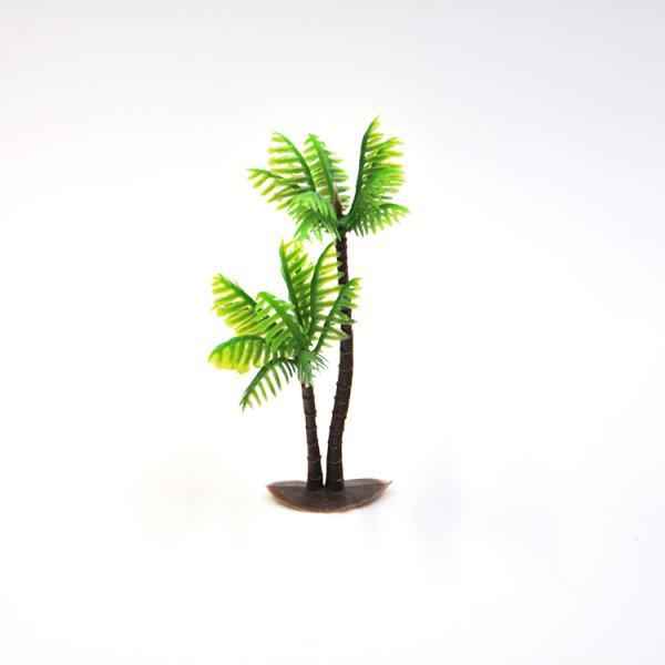 Chic Plastic Aquarium Coconut Trees Fish Tank Plants Ornament Decoration 1pcs