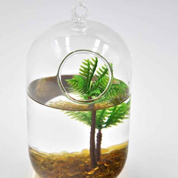 Chic Plastic Aquarium Coconut Trees Fish Tank Plants Ornament Decoration 1pcs