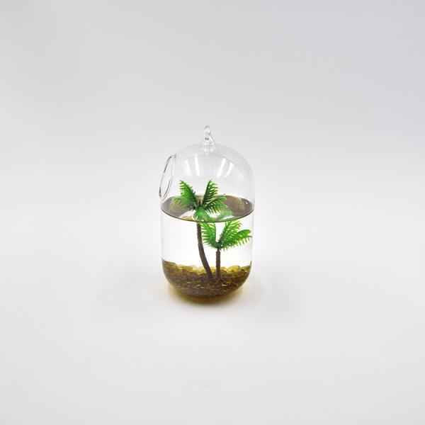 Chic Plastic Aquarium Coconut Trees Fish Tank Plants Ornament Decoration 1pcs