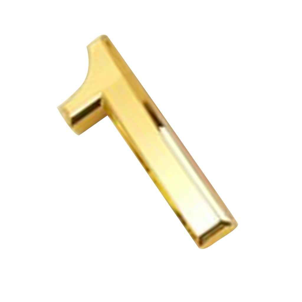 Golden Plastic Self-Adhesive House Hotel Door Number  Sticky Numeric Digit 1