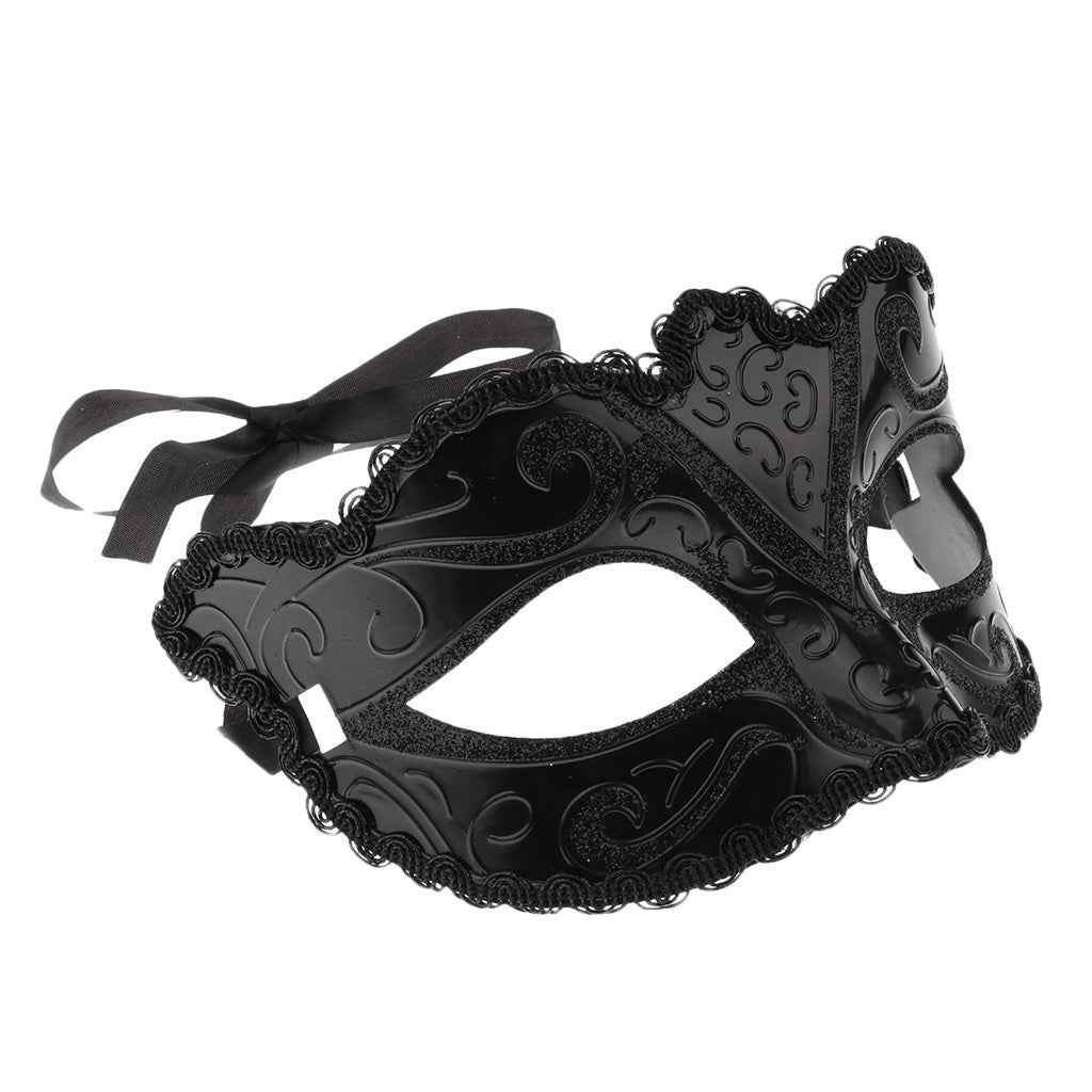 Black Eye Mask Men Ladies Masquerade Ball Mask Venetian Party Eye Mask for Carnival Halloween Xmas Party