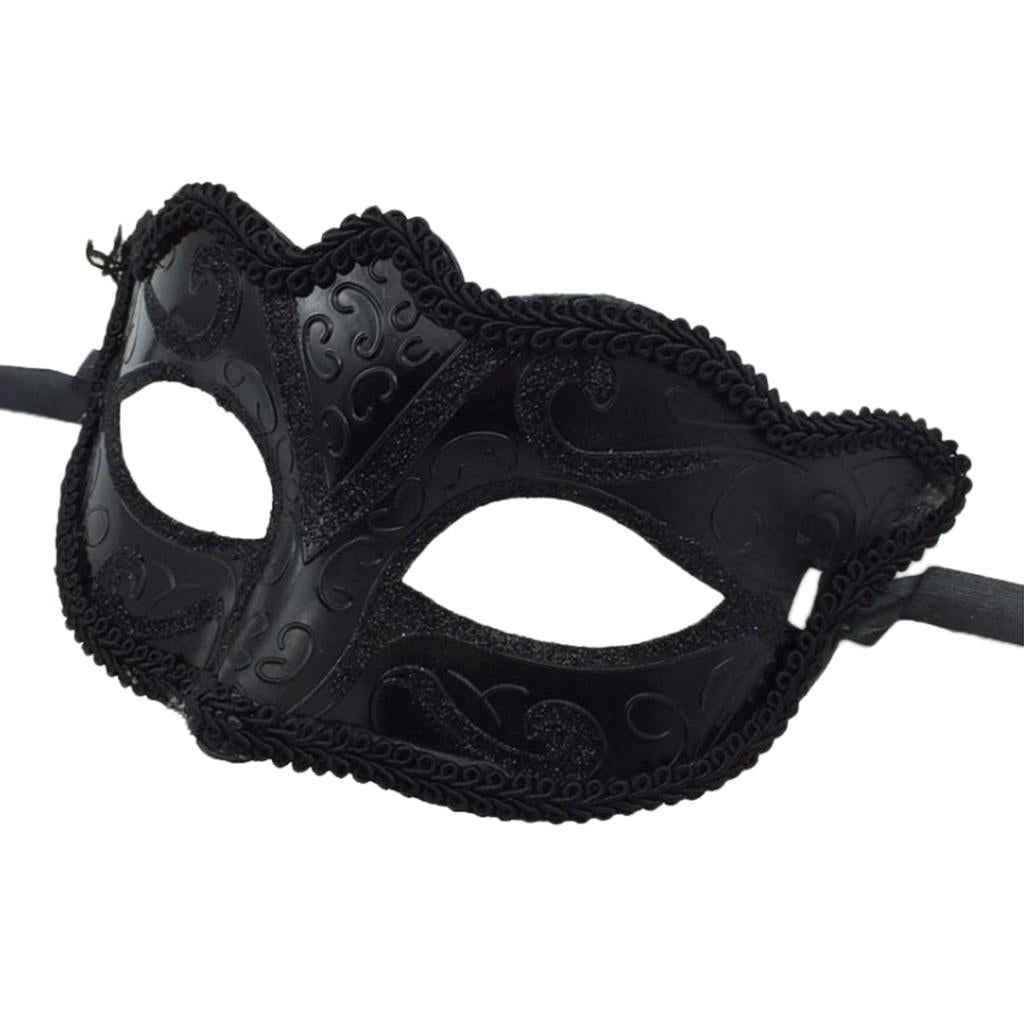 Black Eye Mask Men Ladies Masquerade Ball Mask Venetian Party Eye Mask for Carnival Halloween Xmas Party