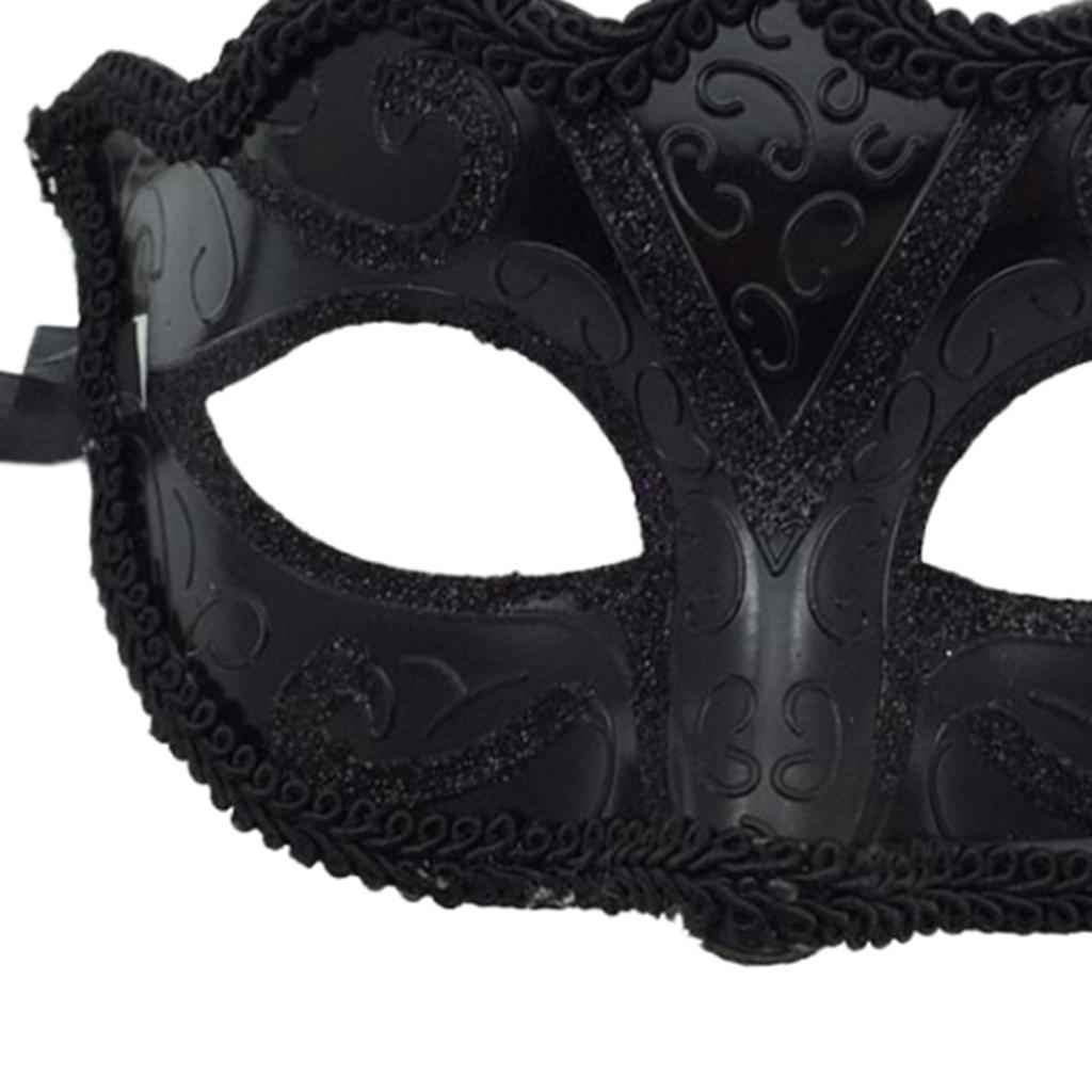 Black Eye Mask Men Ladies Masquerade Ball Mask Venetian Party Eye Mask for Carnival Halloween Xmas Party