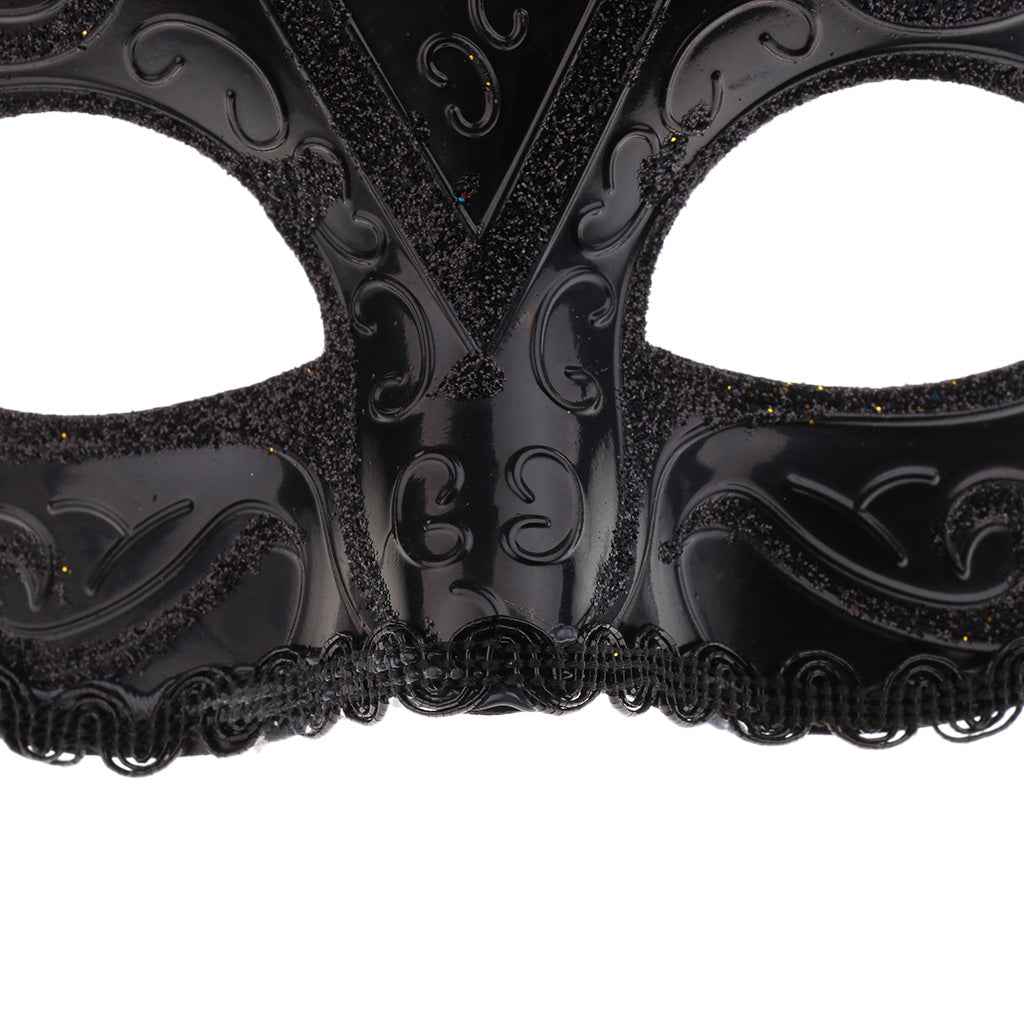 Black Eye Mask Men Ladies Masquerade Ball Mask Venetian Party Eye Mask for Carnival Halloween Xmas Party