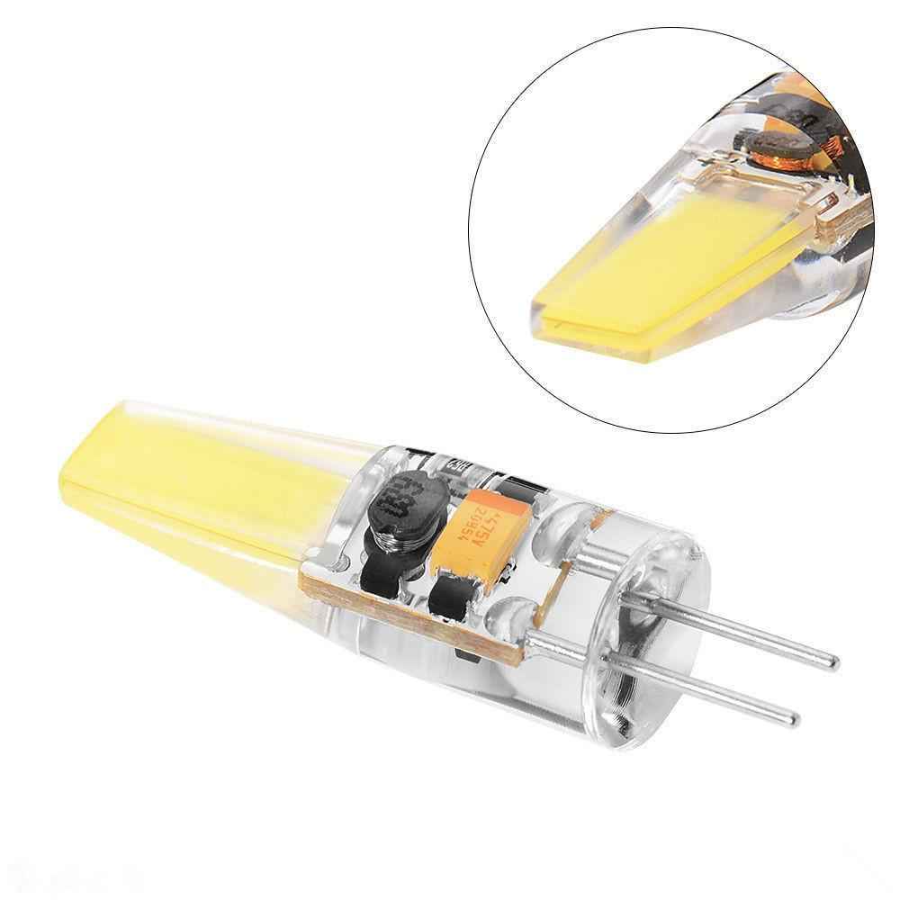 G4 Base LED Bulb COB LED Light AC/DC 12V 3W Crystal Silicone Warm WHT 3000K