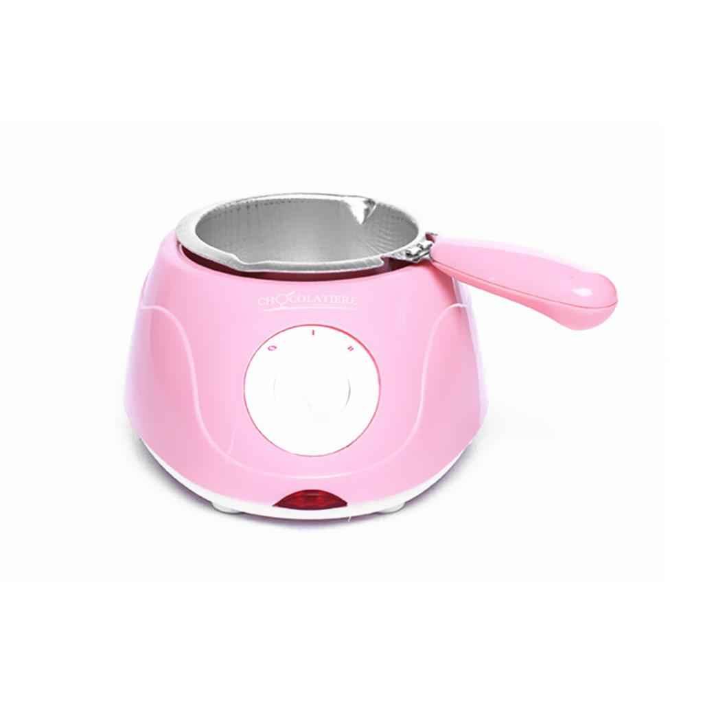 Chocolate Melting Pot Oven Cheese Boiler Fondue Baking DIY Tool Heater Pink