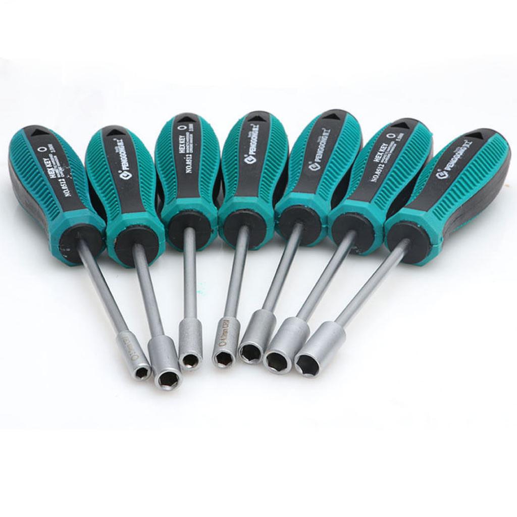 4x3mm Metal Socket Driver Wrench Screwdriver Hex Nut Key Nutdriver Hand Tool 7.0mm