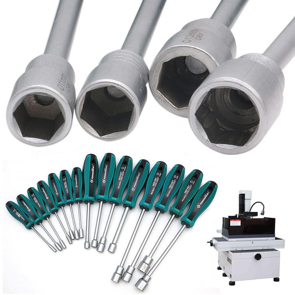 2x3mm Metal Socket Driver Wrench Screwdriver Hex Nut Key Nutdriver Hand Tool 9.0mm