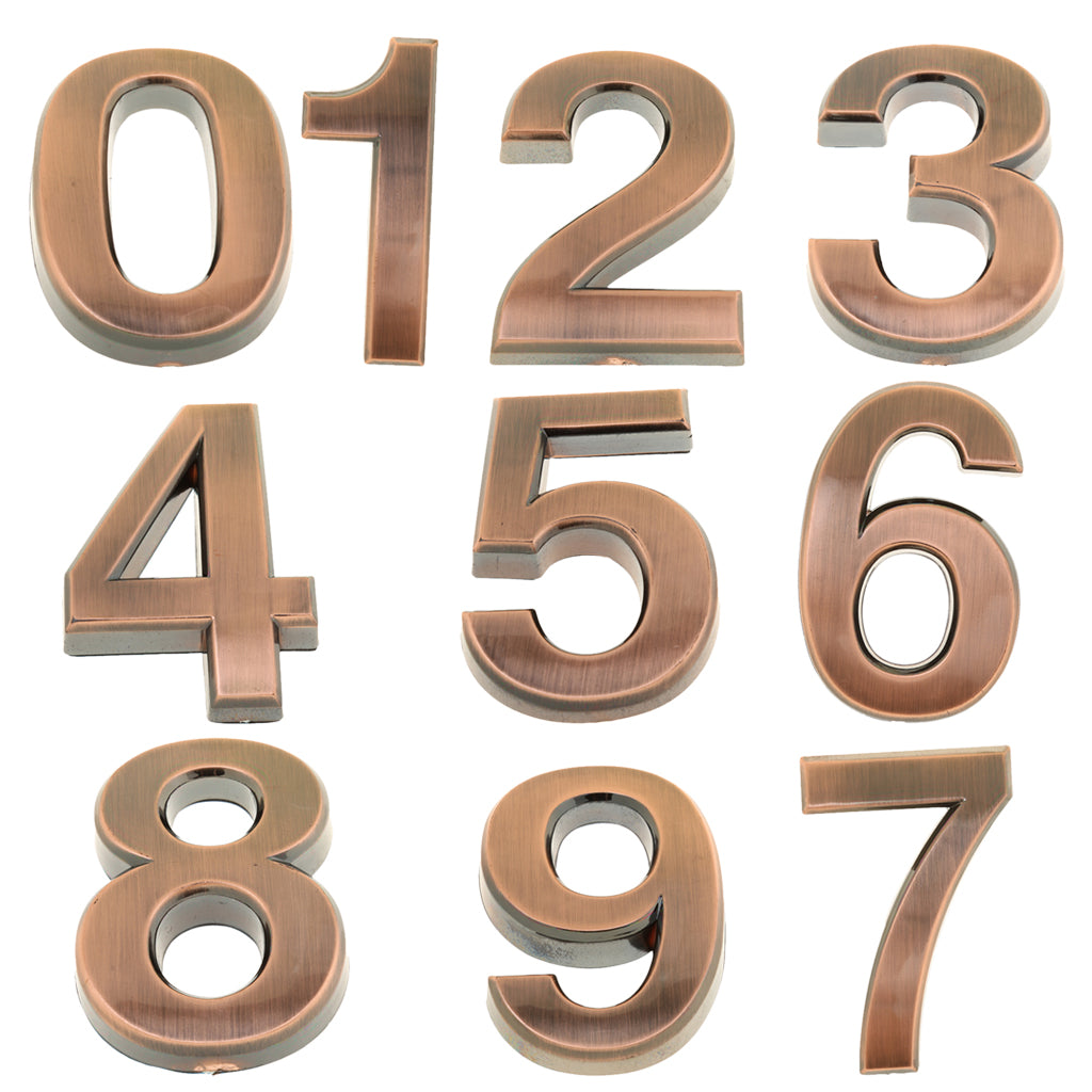 Antique Door Number Room Plate Address Office Home House Number 1 Number 0