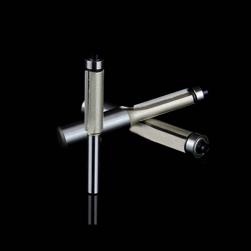 1Piece 1/4" x 1/4" Twin Flute Worktop Router Cutter Bit Straight Shank Trims