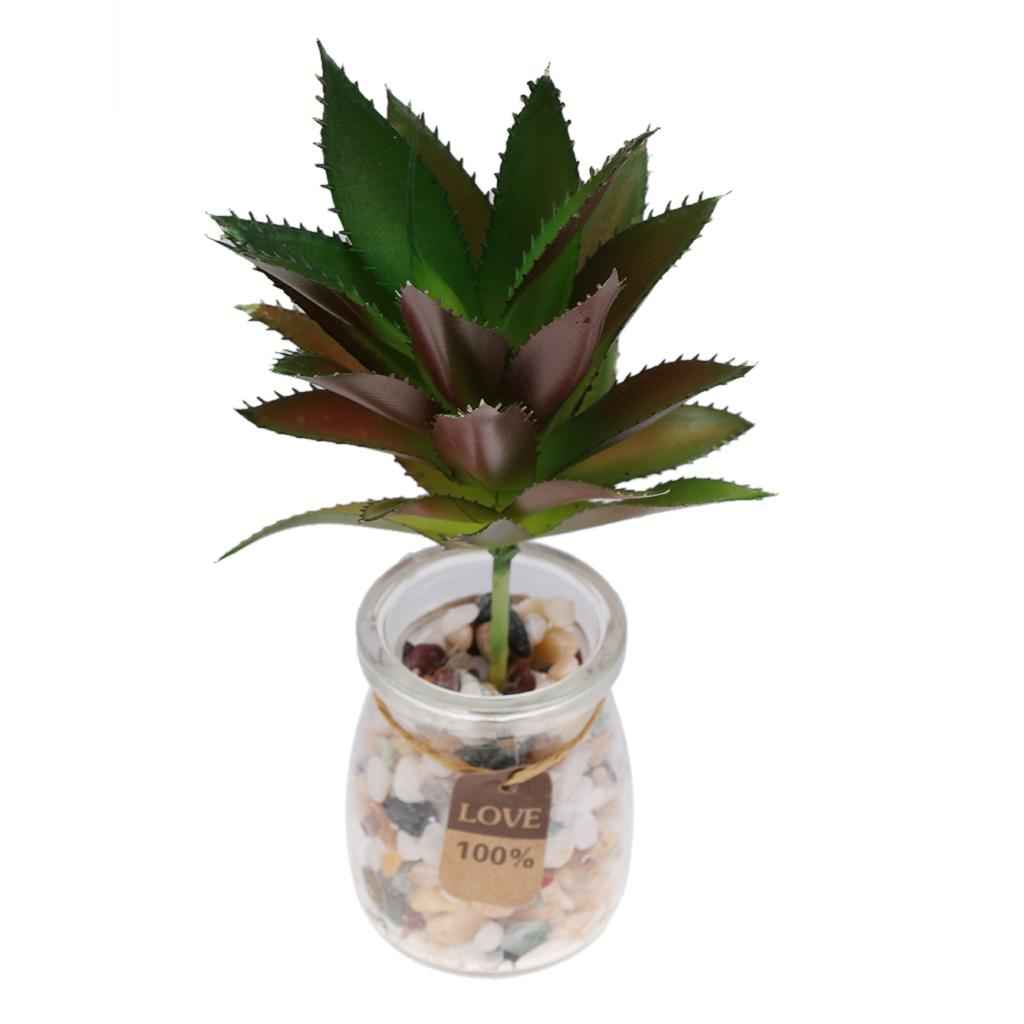 Lifelike Artificial Succulents Plants Flower Grass Home Plants Decor #18