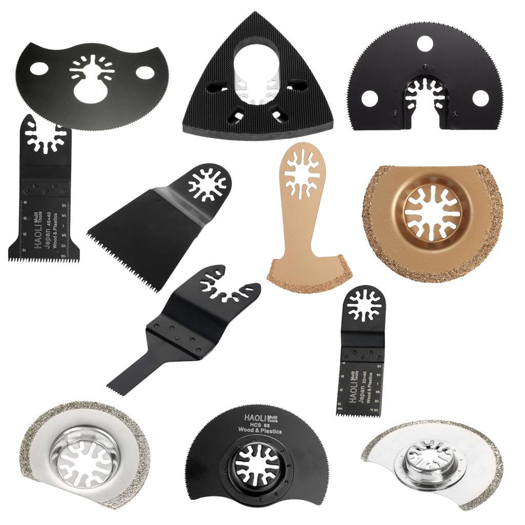 4Pcs Oscillating Multitool Arc Saw Blade Wood Plastic Metal Cut Power Tool