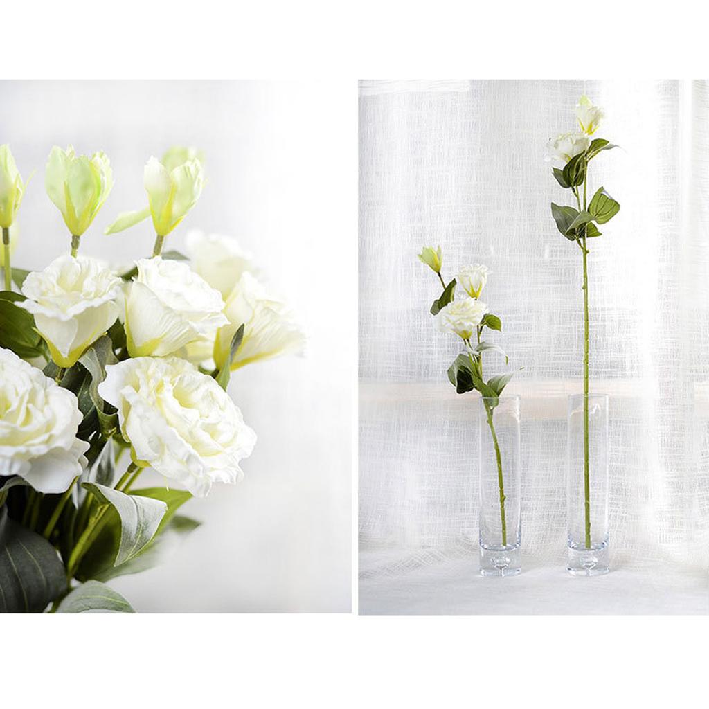 6 Pieces Wedding Decoration Flowers Artificial Campanulaceae White