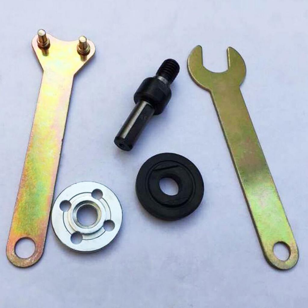 2xElectric Drill Variable Angle Grinder Connecting Rod Round Handle Converter
