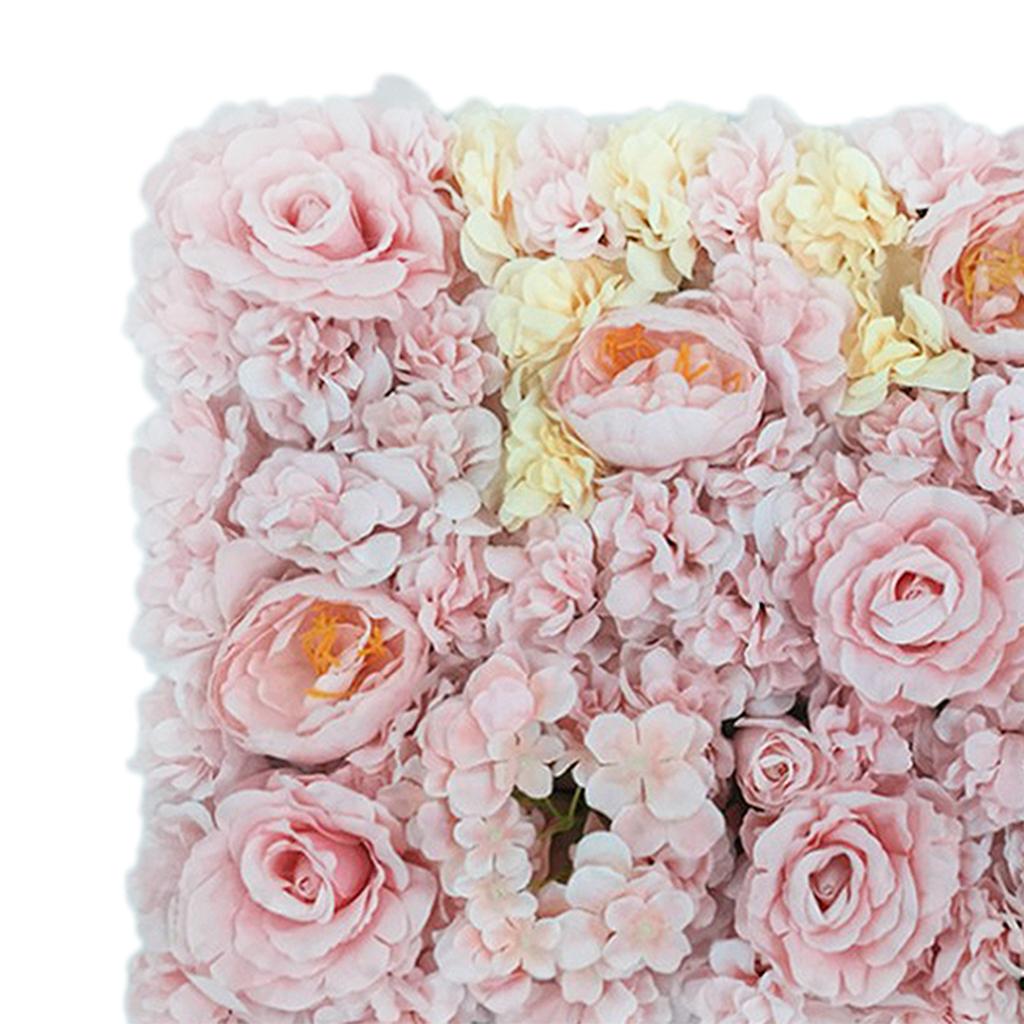 4pcs Artificial Flower Wall Panels Wedding Venue Decoration Photo Prop