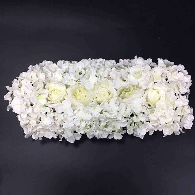 Artificial Flower Wall Plastic Panels for DIY Wedding Background 44x14cm