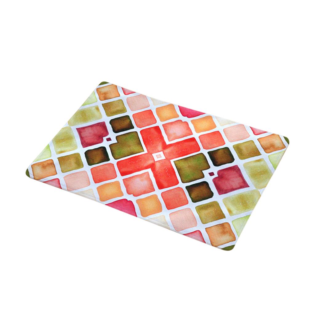 2Pcs Indoor Door Mat Non Slip Boho Rug Latex Backing Shoe Scraper 40x60cm 6