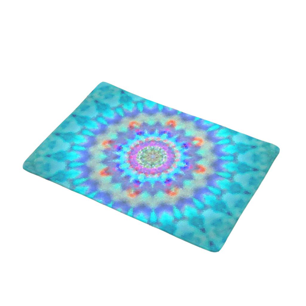 2Pcs Indoor Door Mat Non Slip Boho Rug Latex Backing Shoe Scraper 40x60cm 10