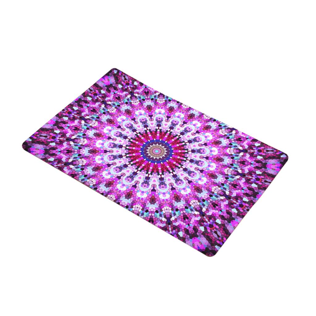 2Pcs Indoor Door Mat Non Slip Boho Rug Latex Backing Shoe Scraper 40x60cm 14