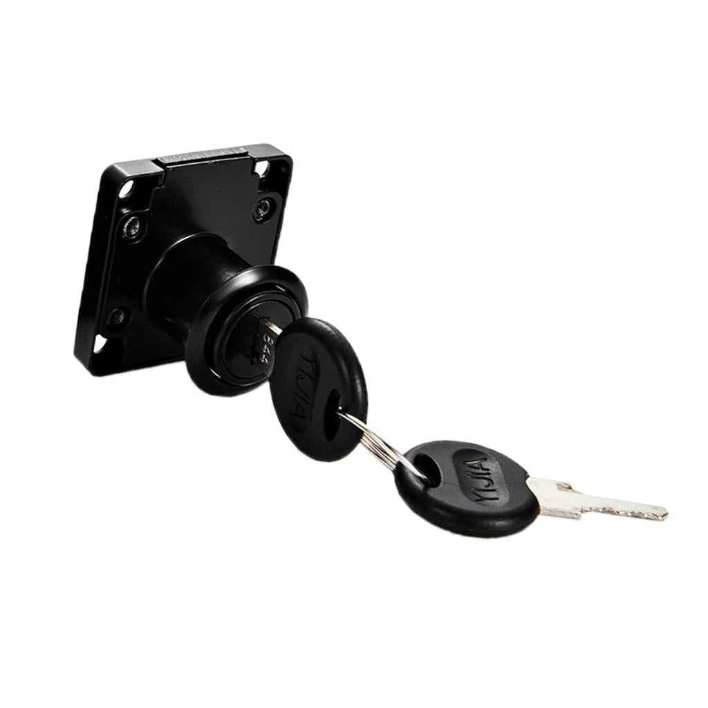 Office Desk Drawer Locker Cupboard Closet Security Lock Black 22mm