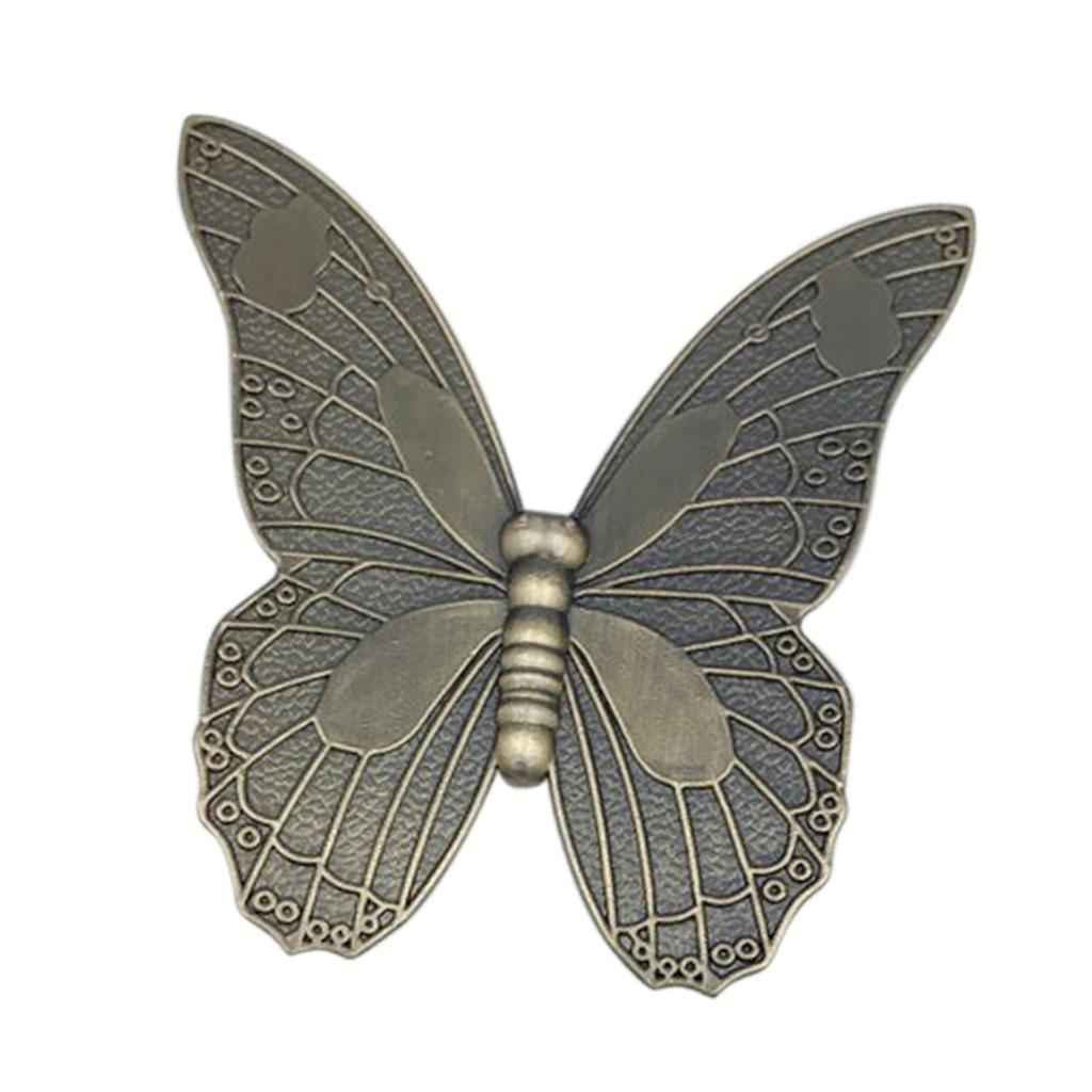 Antique Butterfly Door Cabinet Drawer Cupboard Wardrobe Pull Handle Bronze_L