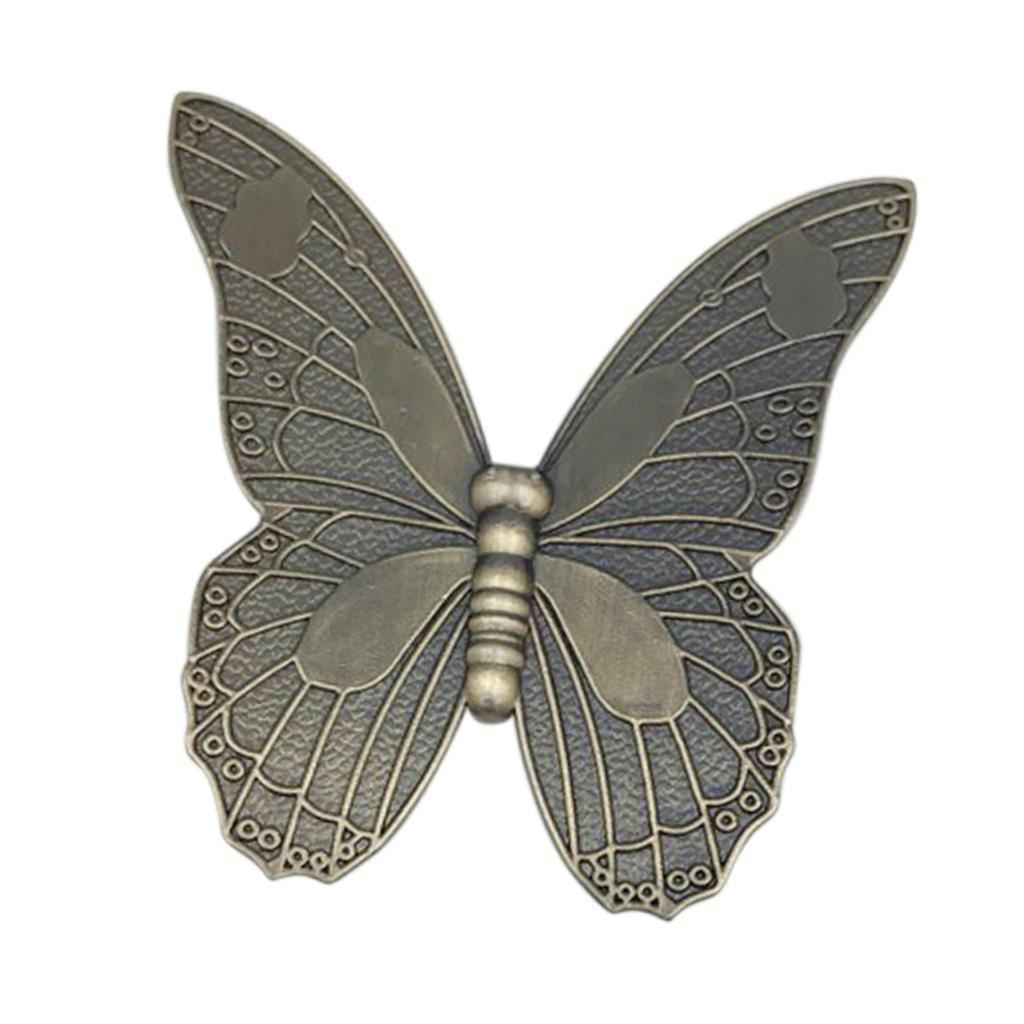 Antique Butterfly Door Cabinet Drawer Cupboard Wardrobe Pull Handle Bronze_L