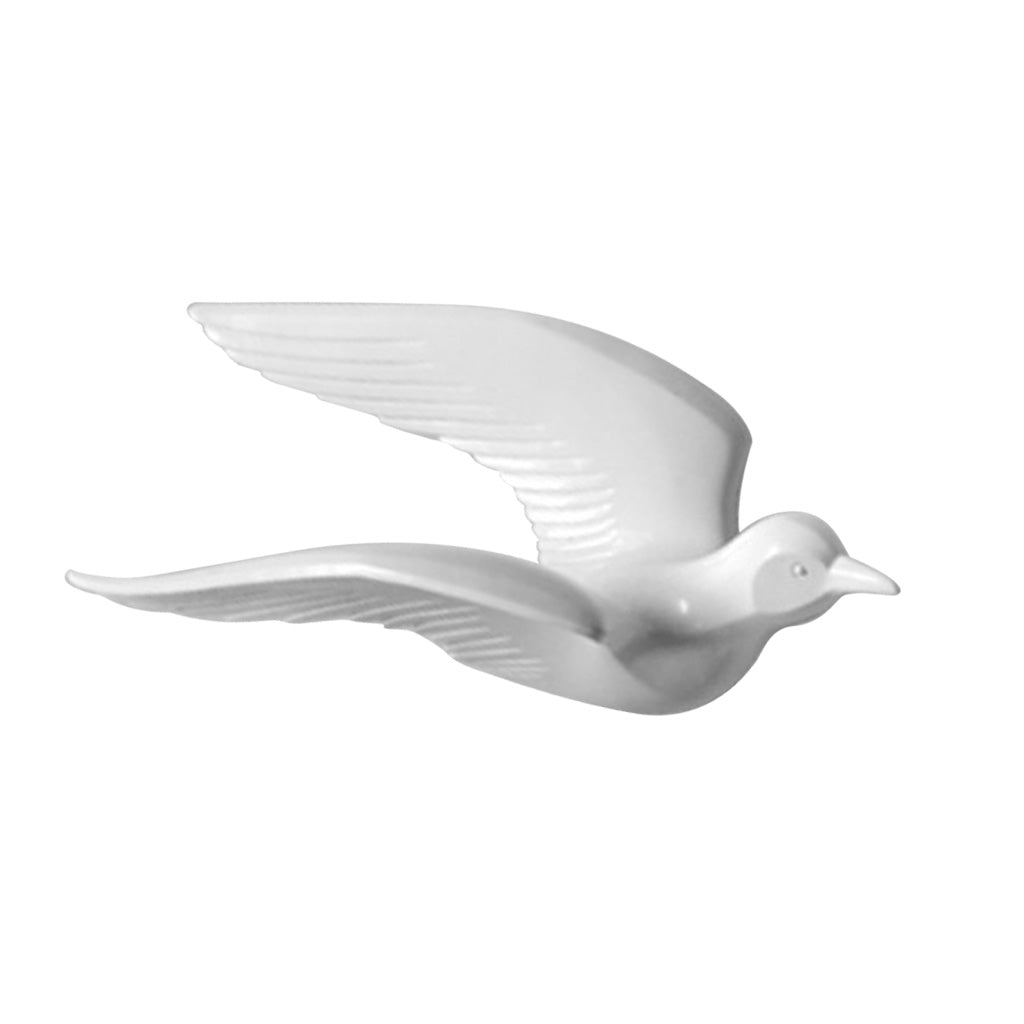 Creative Resin Seagull Shaped Bedroom TV Background Wall Decorations White