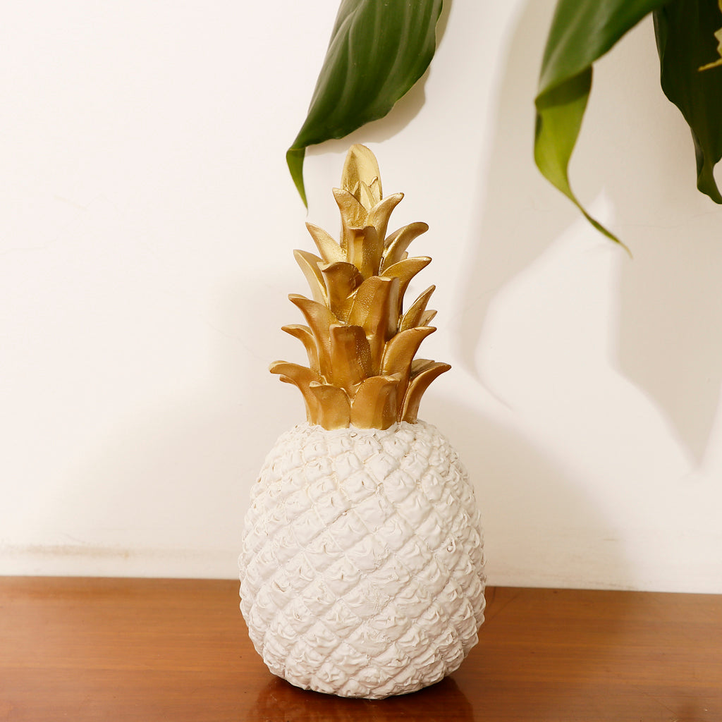 2Pcs Creative Resin Pineapple Shaped Ornament Gift Home Desktop Decoration