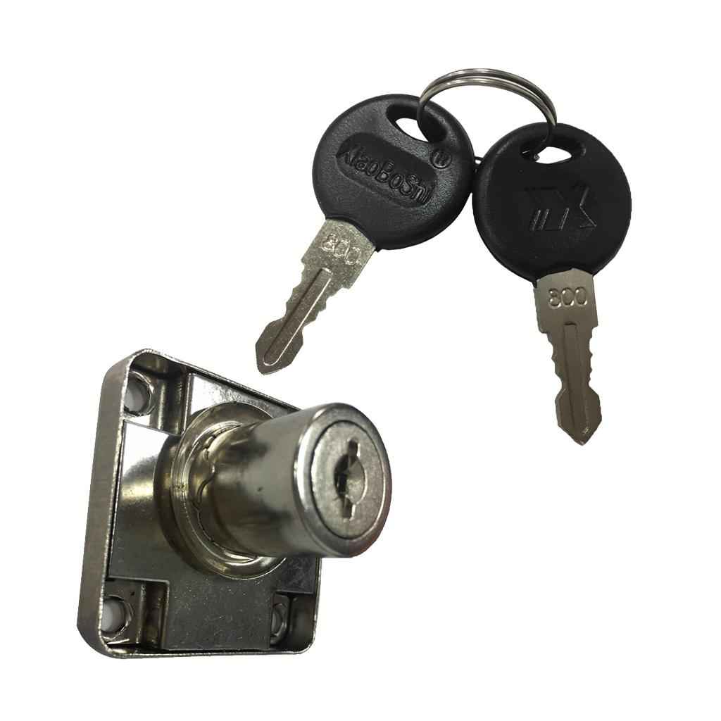 Cam Lock Desk Drawer Lock with 2 Keys for Cupboard Mailbox File Cabinet B
