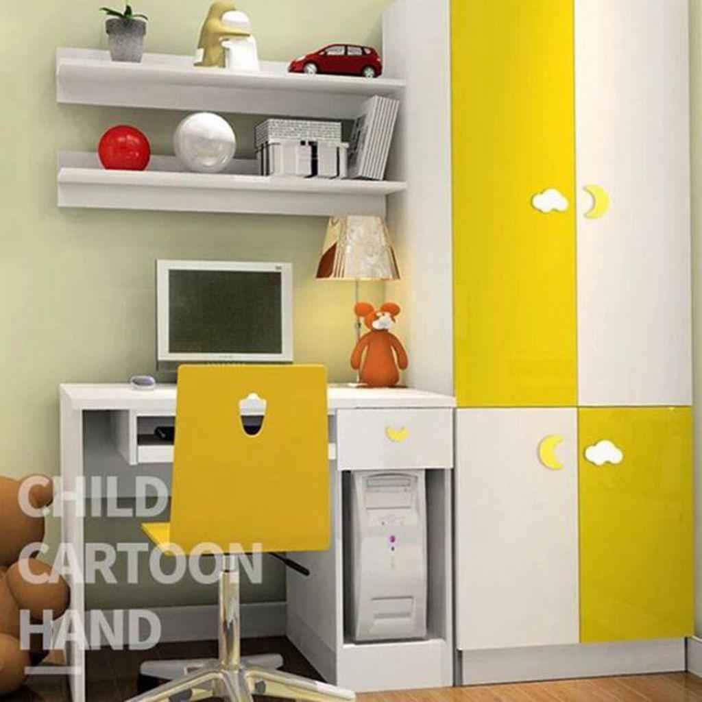 Children Bedroom Kids Furniture Knobs Decorative PVC Drawer Pulls L