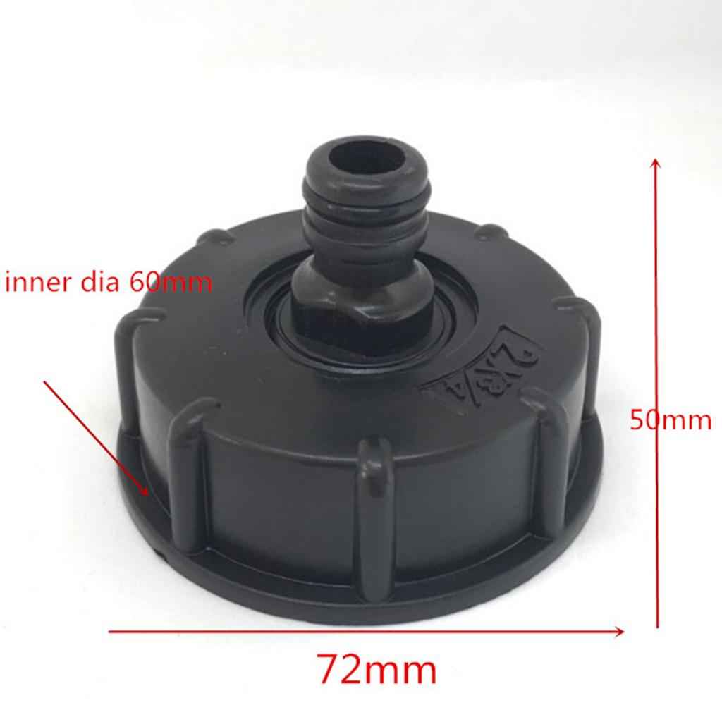 Water Tank Connector Bulkhead Tank Fitting, (2inch to 1/2inch) IBC Tote Tanks Drain Adapters - Coarse Thread