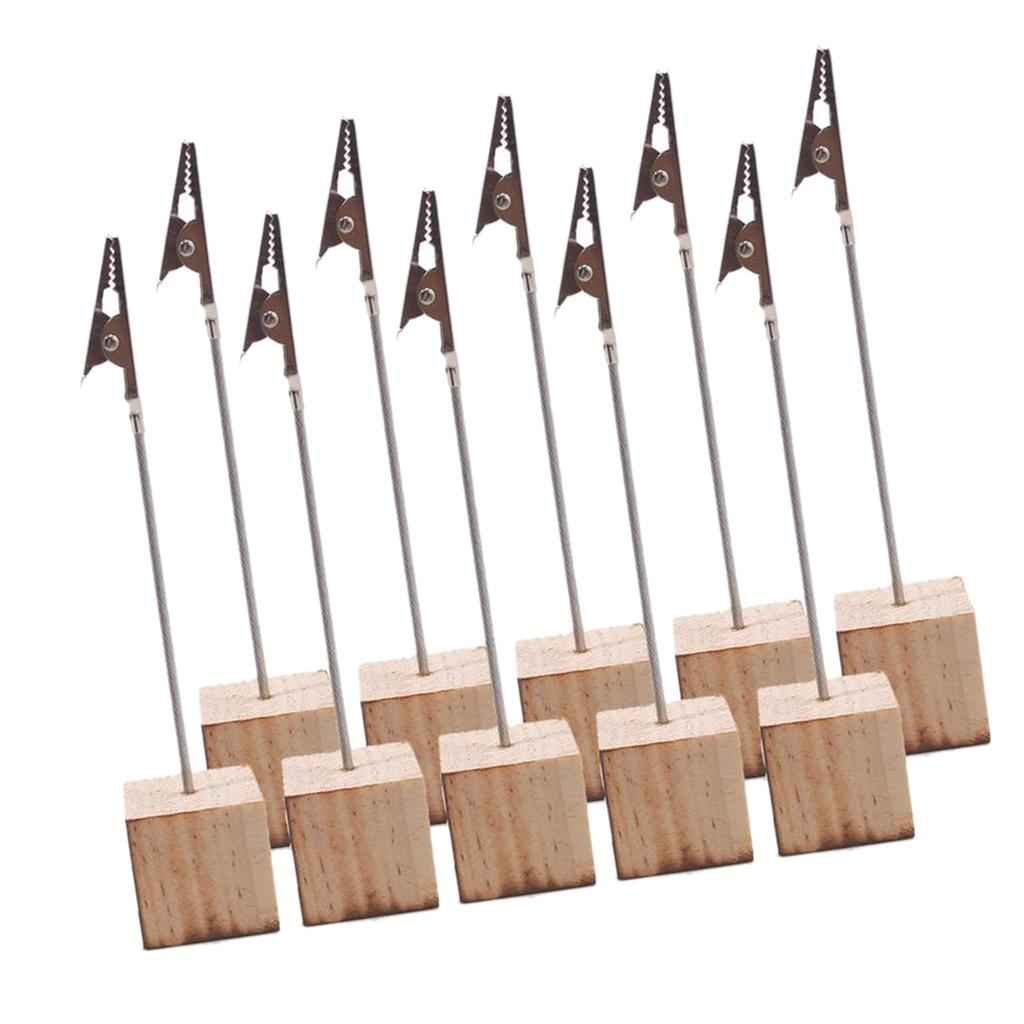 10pcs Wooden Name Card Clips for Wedding ,Photo Display Home Bar Decoration