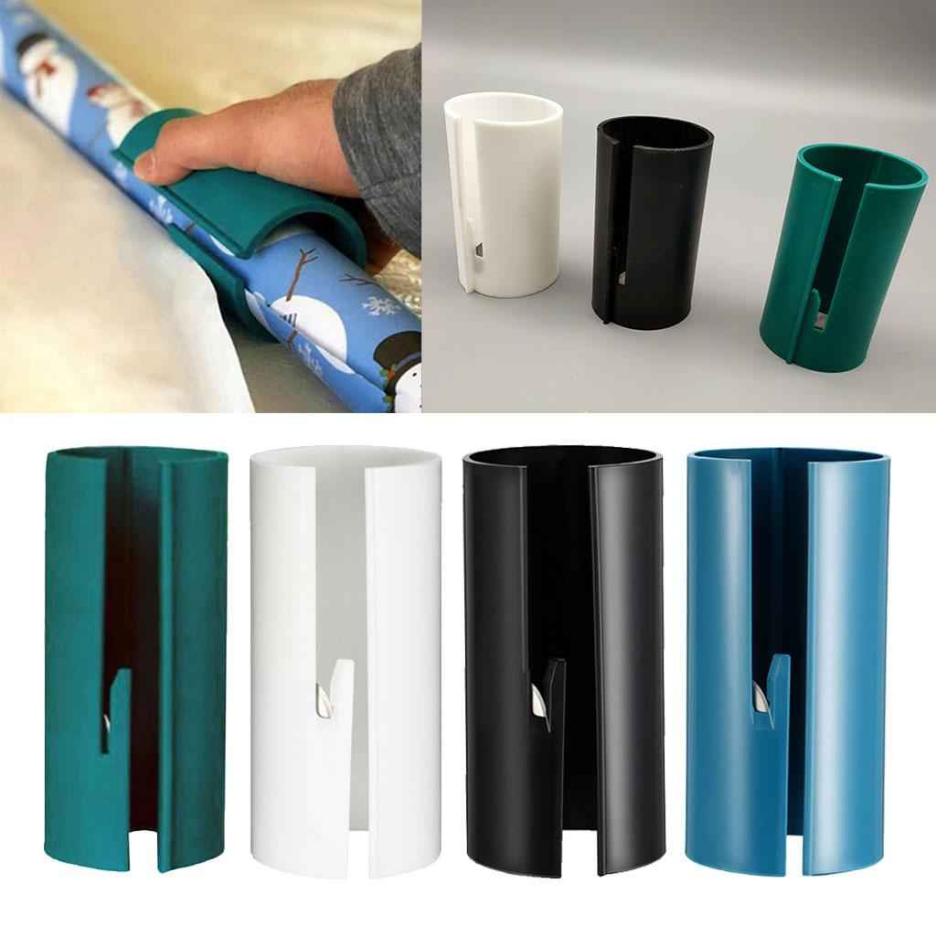 Present Packing Wrapping Paper Roll Cutter Cutting Tool Safe 13x5.5cm Green