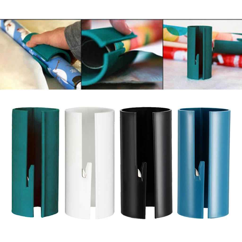 Present Packing Wrapping Paper Roll Cutter Cutting Tool Safe 13x5.5cm Green