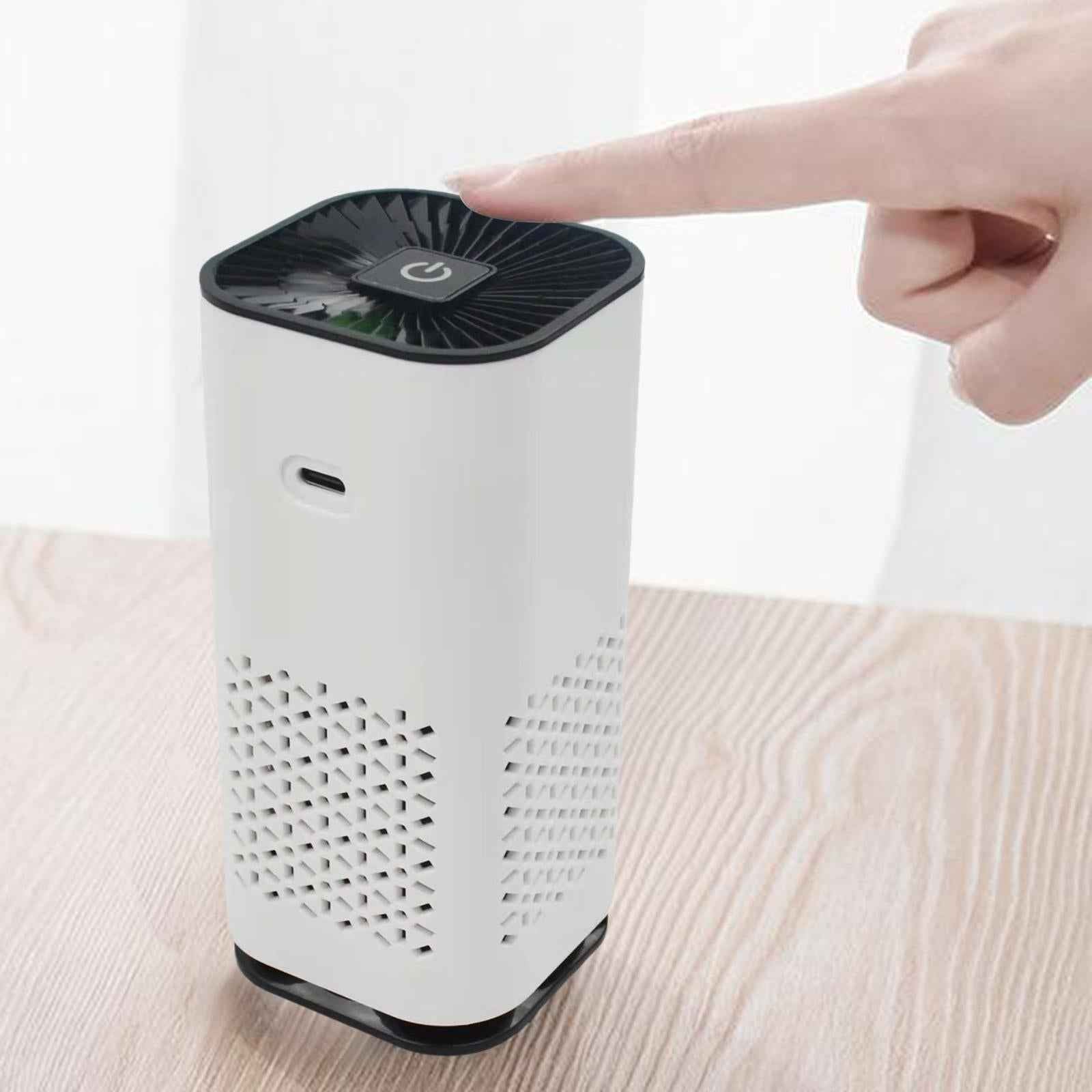 Air Purifier with HEPA Filters Quiet LED Night Lights Mini Air Purifier Home Use